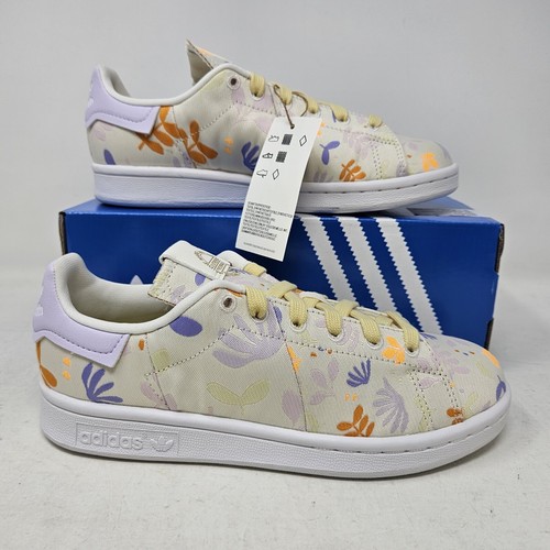 Wmns Adidas Stan Smith Classic 'Bianco Viola' stampa floreale GY1072 taglia 10 5