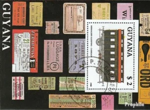 Guyana Blocco 33 (completa Edizione) usato 1989 Ferroviarie - Foto 1 di 1
