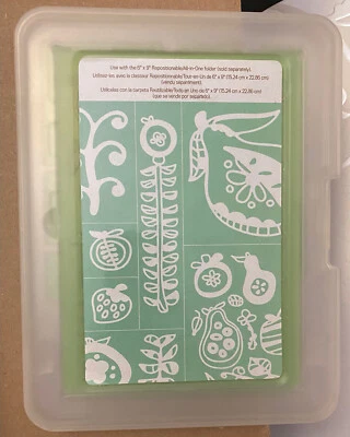 Cricut Cuttlebug Repositionable Embossing Folder Set FRUIT PUNCH - Image 1 of 4