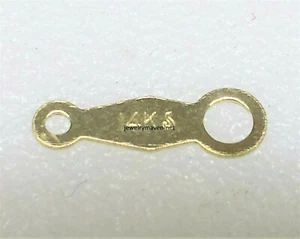 14k Yellow Gold 9.5mm Chain Necklace TAG JewelryMaven USA MADE - Picture 1 of 3