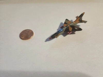 Micro Máquinas Militares Mig-21 Negro Marrón Gris Terror Tropa Calavera DE COLECCIÓN Foto 1 de 3