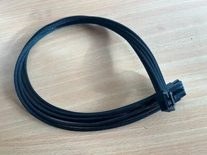 Be Quiet 10pin Psu To 8 Pin CPU / ATX 60cm Black Sleeved Power Supply Cable UK - Picture 1 of 5