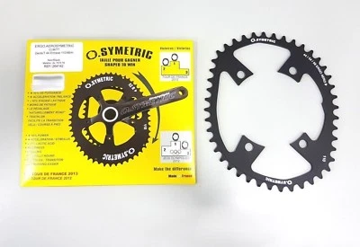 Osymetric ERGO Aerosymetric BCD110mm 4 Bolts 44T Alloy Road Chainring  - Image 1 of 3