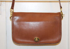 COACH Penny Pocket Turnlock Purse British Tan Leather Bag Turkey Vintage #9755 