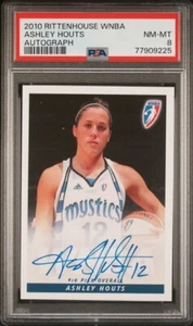 2010 Rittenhouse WNBA Ashley Houts Rookie Autograph PSA 8 Georgia Bulldogs - Picture 1 of 2