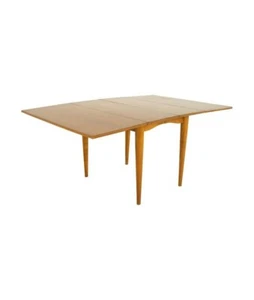 Conant Ball Mid Century Drop Leaf Maple Dining Table with 2 Leaves - Picture 1 of 12