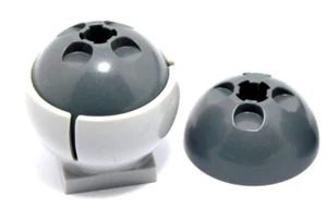 LEGO Gray Hemispherical Socket 3x3x2 with Saucer Dome Star Wars (44358 44359) x1 - Picture 1 of 2