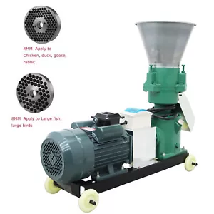Electric Pellet Mill Feed Machine 4mm&8mm Plate 120-150KG Output 220V Granulator - Picture 1 of 24
