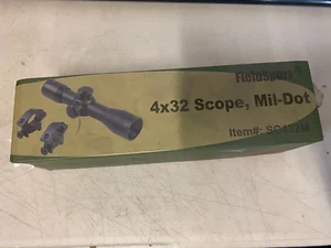 FieldSport 4X32 Compact RANGEFINDER .223 .308 1022 Scope /w Rings - Picture 1 of 6