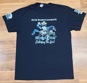 Robo Cowboys Robotics Electrifying The Grid schwarz T-Shirt Größe L Gildan EHS - Bild 1 von 11