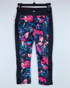 NEW $49.5 Ideology Womens Yoga Running Athletic Leggings Floral Black Sz XS - Picture 1 of 5