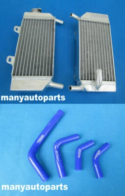 aluminum radiator and hose FOR HONDA CRF250R/CRF250X 2004-2009 05 06 07 08 09  - Imagem 1 de 4