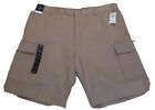 NAUTICA MEN&#39;S SHORTS SIZE 42 X 11 1/2  BEIGE COTTON CARPENTER NEW  MC106