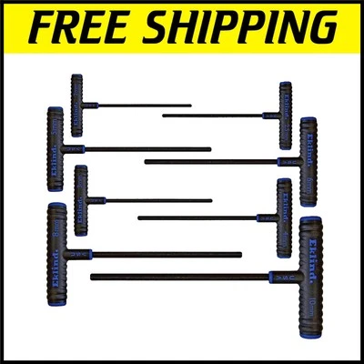 Ergonomic 8-piece Alloy Steel Hex Key Set - Metric Sizes 2-10 Made in USA - Image 1 of 4