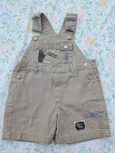 Disneys Dinosaurier Aladar Overall 2t hellbraun khaki 2001 Y2K - Bild 1 von 6