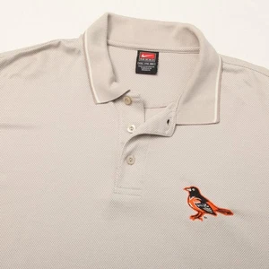 Baltimore Orioles Shirt Herren 2XL Beige MLB Baseball Nike Polo Kurzarm - Bild 1 von 12
