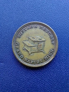 1861 BÜRGERKRIEGSMARKE, FOSTER & METCALF. ARBEITER IN KUPFER, ZINN, MESSING, EISEN,... - Bild 1 von 12