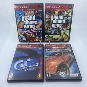Lot of 4 PS2 Racing Games (GTA, Need for Speed, GT3) - Tested - Picture 1 of 24