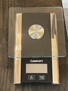 Báscula de cocina Cuisinart KS-55 Max 11 lb tapa de vidrio negro - Imagen 1 de 5