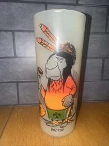 Vaso de vidrio indio Bill Lores Flores médico nativo americano de colección - Imagen 1 de 5