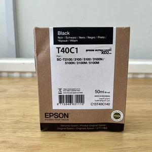 Epson Patrone T40C1 schwarz, C13T40C140, ca. 50ml SureColor SC-T2100, 3100, 5100 - Bild 1 von 3