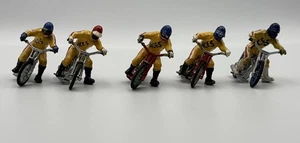 Britains Speedway Motorcycle Rider and Bike X 5 - Picture 1 of 18