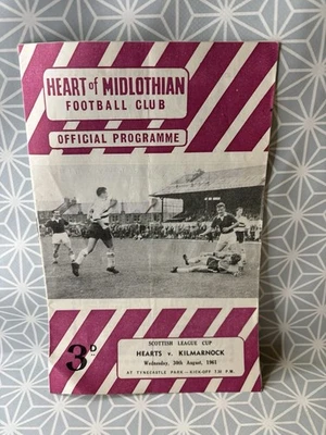 Heart of Midlothian 1961 Official Football Programme Versus Kilmarnock fc - Image 1 of 4