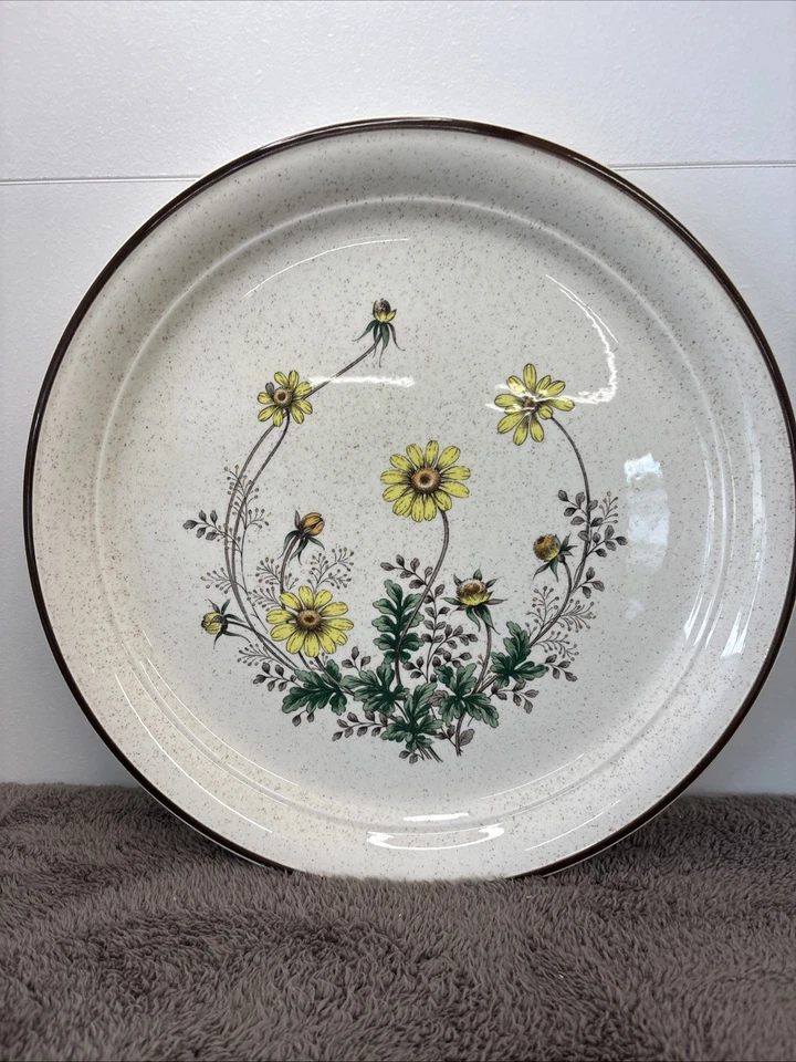 Круглое сервировочное блюдо Oneida Veri Stone 12 дюймов Veri Stone Greenbrier No207 - Изображение 1 из 4