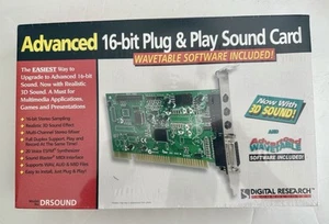 Vintage Advanced 16-Bit Plug & Play Sound Card & Software In Factory Sealed Box - Afbeelding 1 van 11