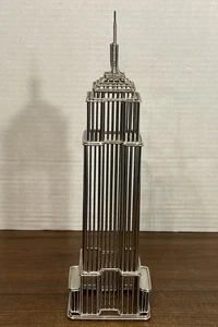 WIRE SCULPTURE Empire State Building New York City Architectural Model 12" - Picture 1 of 6