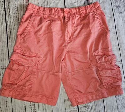 American Rag CIE 珊瑚工装短裤男式 34 Y2K 风格棉休闲口袋 — 第 1/4 张图片