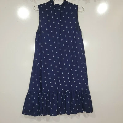 Womens Medium Mini Dress Peplum Hem Minimalist Sophisticated Elegant Career Work - Image 1 of 4