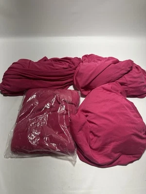 Tina's 4 Pack 32x43 Inch Highboy Spandex Cocktail Table Cover Fitted Fuchsia - Image 1 of 4