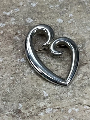 Broche colgante corazón grande James Avery de plata esterlina MOTHER’S LOVE 1,5" Foto 1 de 4
