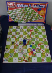 Vintage styled SNAKES and Ladders Board Game Complete VGC - Picture 1 of 3