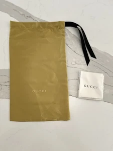Neu GUCCI gelbe Sonnenbrille Seidenetui und Putztuch - Bild 1 von 5