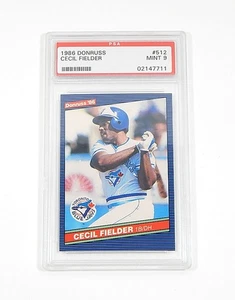 1986 Donruss Cecil Fielder RC #512 PSA 9 - Picture 1 of 2