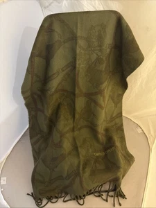 Bufanda Enrico Coveri Lana Diseño Caballo Logo - Imagen 1 de 5