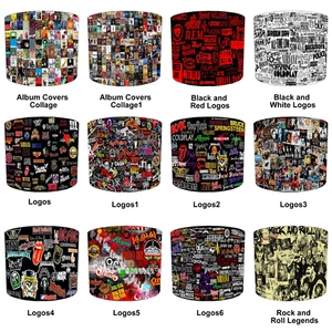 Lampenschirme Streichhölzer Berühmt Rock Gruppen Tapete Wandmalerei Bands Poster - Bild 1 von 13