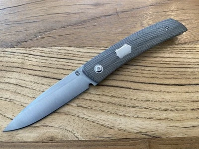 Jared Oeser F22 Kickstop Knife M390 Lee Williams Reate OD Green Micarta - Image 1 of 4