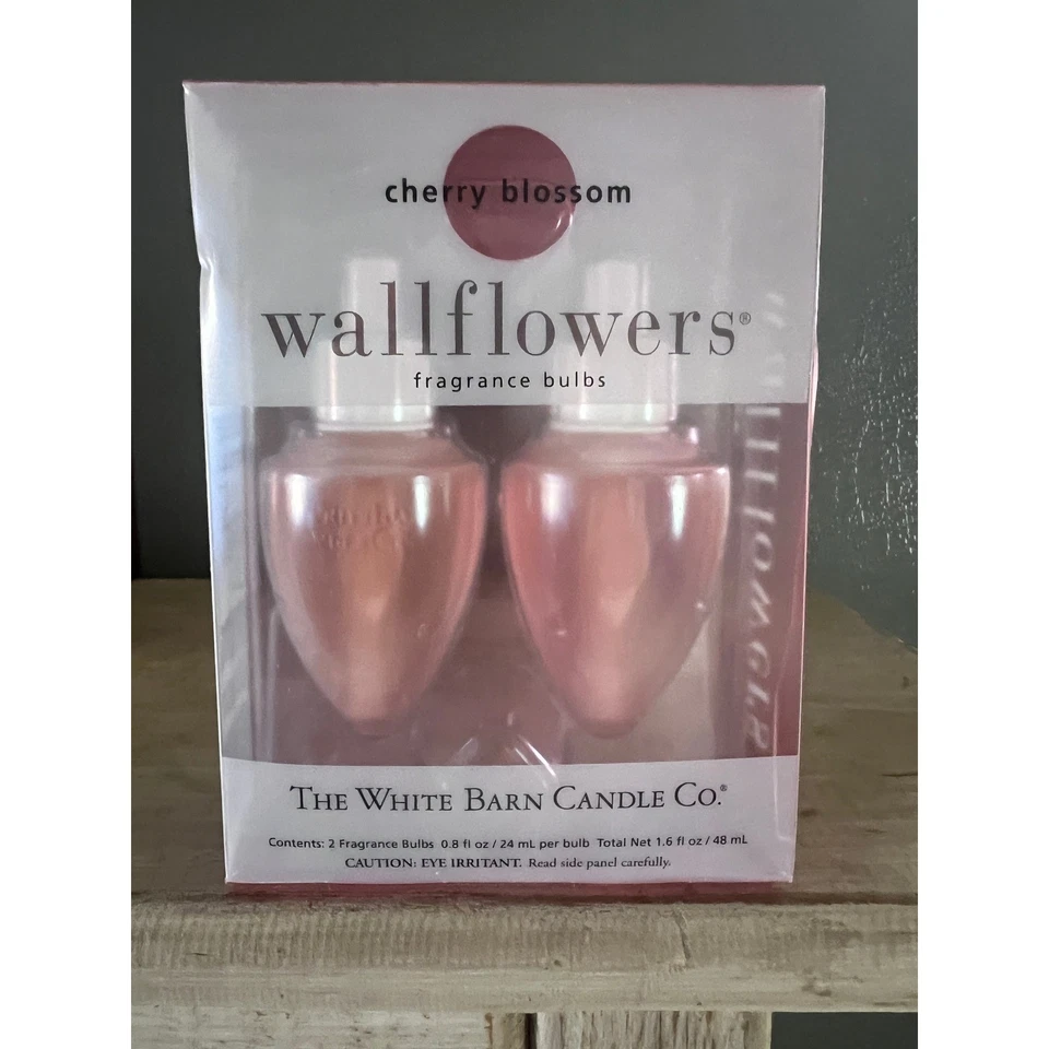 The White Barn Candle Co Cherry Blossom Wallflowers Fragrance Bulbs 2 Pack New - Image 1 of 1
