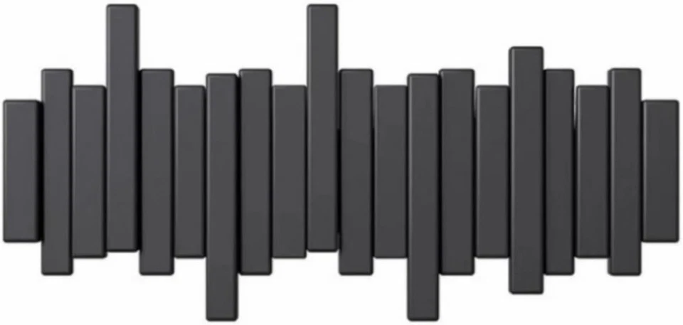 Ganchos de Pared para Piano con Tapa Magnética Abatible, Madera Natural Abrigo Llave Sombrero Estante Foto 1 de 4