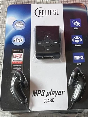Eclipse MP3 Player CL4BK NEW SEALED Holds 2000 Songs - Image 1 of 4