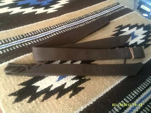 Tie Strap & Off Billet Double Thick Brown - Picture 1 of 5