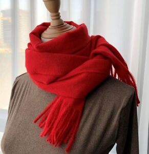 Women's Autumn and Winter Solid Color Imitation Cashmere Warm Scarf
