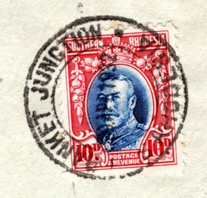 RHODESIA KGV Cover *BANKET JUNCTION* CDS Air Mail GB Manchester 1932 MC306 - Picture 1 of 7