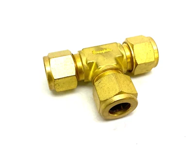 Swagelok B-810-3 Brass Compression Union Tee Fitting 1/2" Tube OD - Image 1 of 4