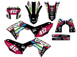 2019-2024 CRF 450 X SERAPE Black Senge Graphics Kit Compatible with Honda - Picture 1 of 10
