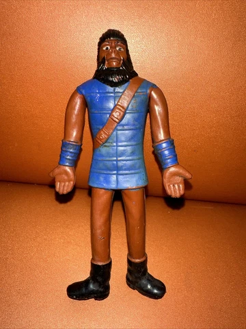 1967 VINTAGE MEGO PLANET OF THE APES BEND ‘N FLEX SOLDIER 5” FIGURE BENDY Nice Cover
