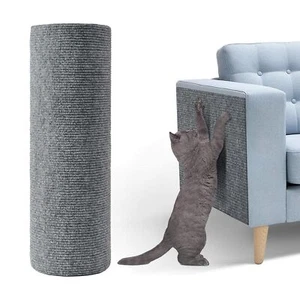 Cat Scratching Mat 78.7"x15.8" Self-Adhesive Cat Carpet Scratcher Replacement... - Picture 1 of 7